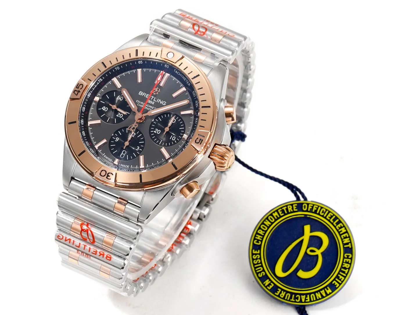BLS Factory Breitling Chronomat B01 Chronograph 42mm Anthracite Dial Two Watch - 图片 3