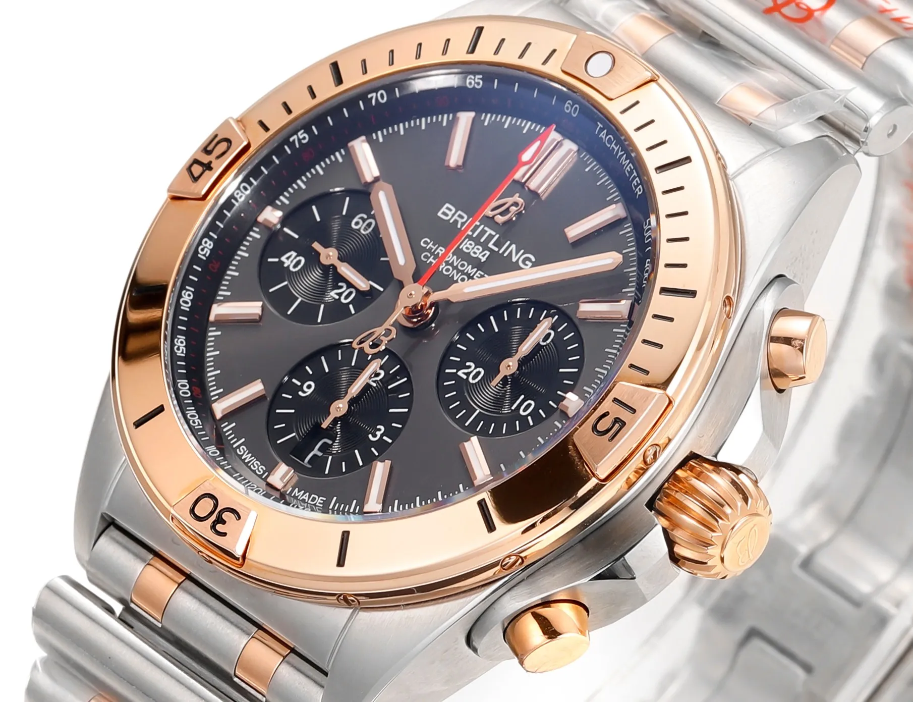 BLS Factory Breitling Chronomat B01 Chronograph 42mm Anthracite Dial Two Watch - 图片 5