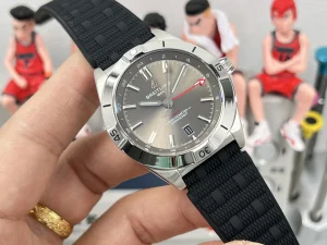 BLS Factory Breitling Endurance Pro Grey Gradient Dial Black Rubber Strap Men’s Sports Watch