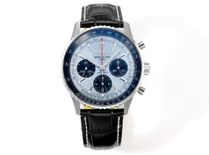 BLS Factory Breitling Navitimer B01 Chronograph 43mm Men’s Watch with Ice Blue Dial, Black Subdials