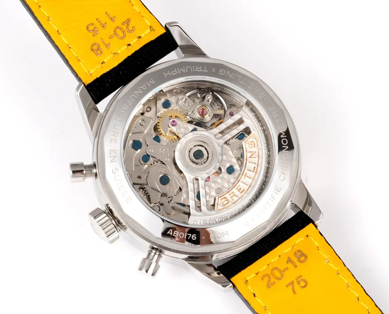 BLS Factory Breitling Navitimer Chronograph Watch with Silver Dial, Black Subdials - 图片 8