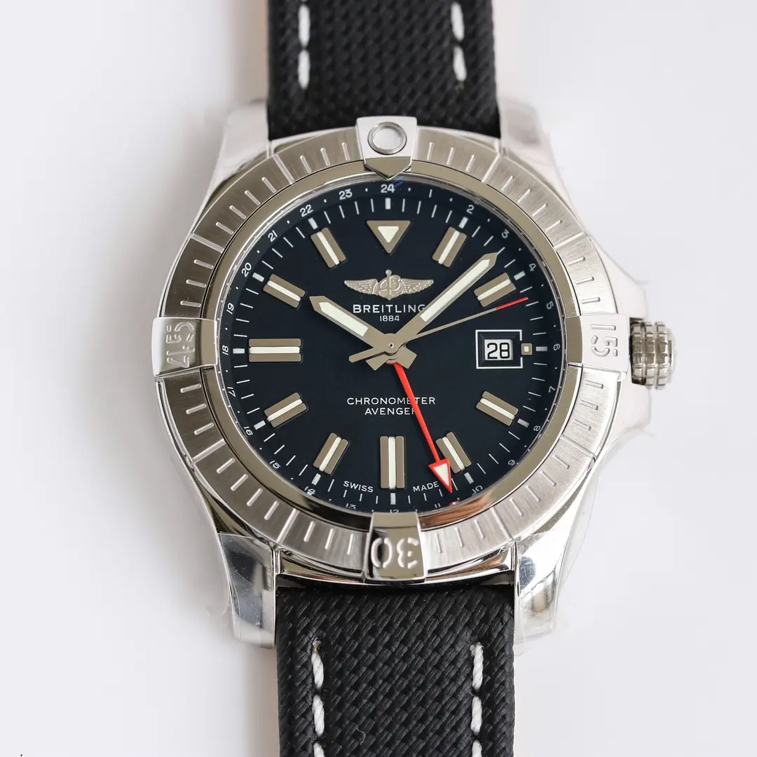 ZF Factory Breitling Avenger Automatic GMT 45 Black Super Clone Watch