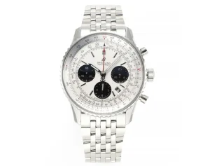 ZF Factory Breitling Navitimer 1 B01 Chronograph Silver – Super Clone Watch