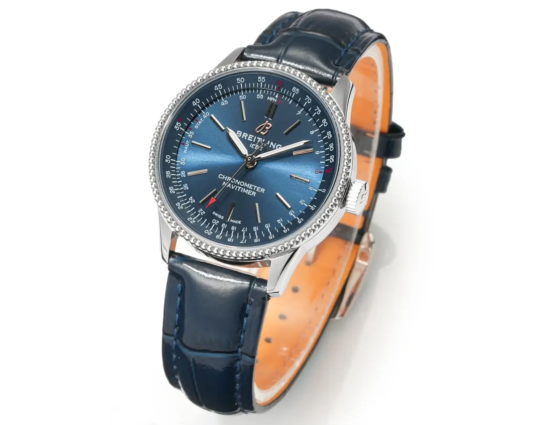 ZF Factory Breitling Navitimer Automatic Blue Leather – Super Clone Watch Replica - 图片 2