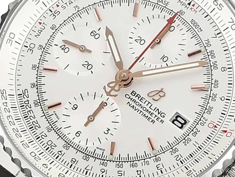 ZF Factory Breitling Navitimer Chronograph Silver Leather – Premium Super Clone Watch - 图片 4