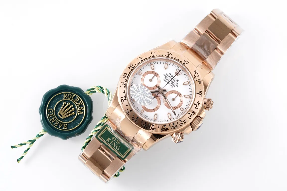 BT Factory Rolex Daytona 4130 Rose Gold Chronograph VSF Luxury Watch - 图片 9