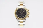 BT Factory Rolex Daytona 4130 – Two-Tone Gold/Steel, Black Dial, BT Luxury Chronograph Watch by VSF Watches