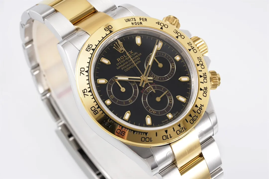 BT Factory Rolex Daytona 4130 – Two-Tone Gold/Steel, Black Dial, BT Luxury Chronograph Watch by VSF Watches - 图片 3