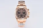 BT Factory Rolex Daytona Clean Factory 116505 Rose Gold Daytona – Brown Dial, Three-Piece Strap Chronograph by VSF Watches