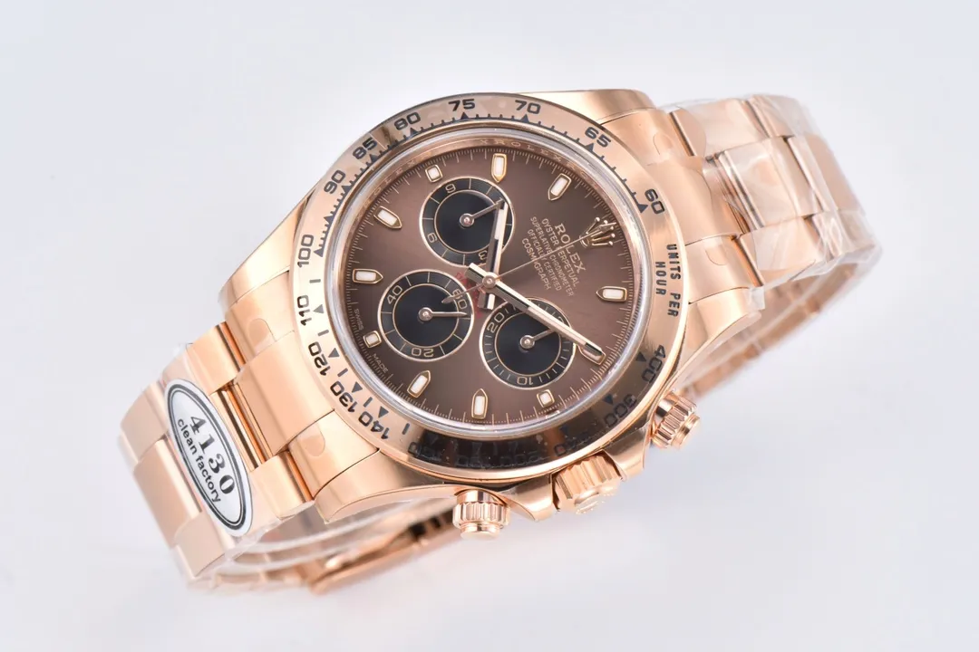 BT Factory Rolex Daytona Clean Factory 116505 Rose Gold Daytona – Brown Dial, Three-Piece Strap Chronograph by VSF Watches - 图片 2