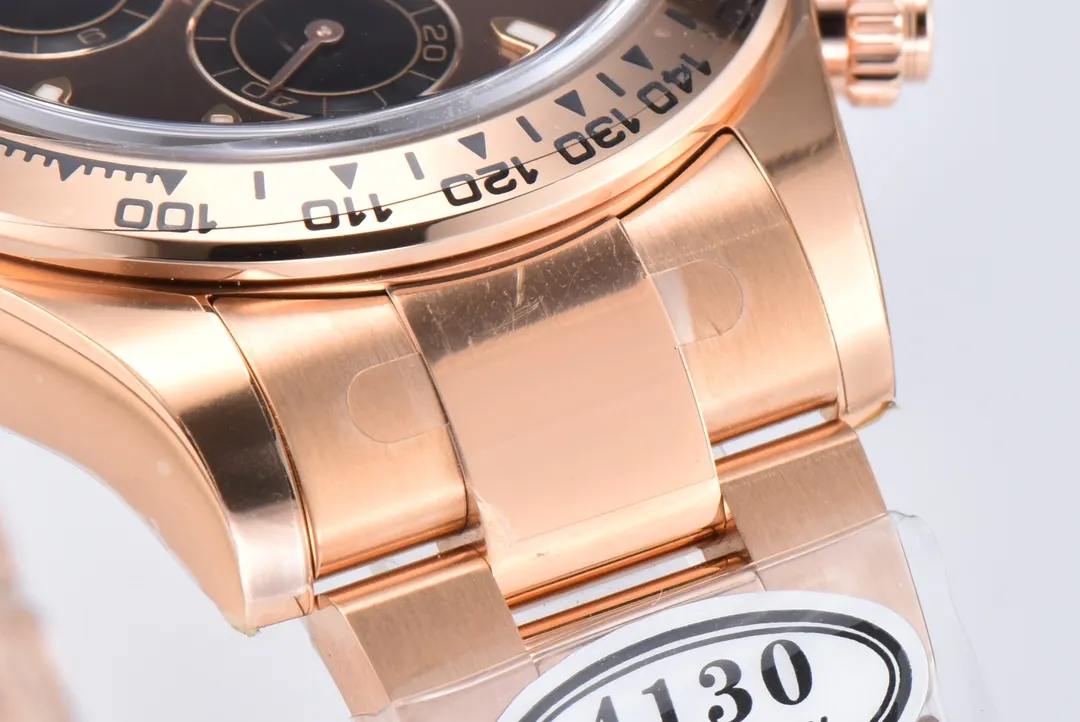 BT Factory Rolex Daytona Clean Factory 116505 Rose Gold Daytona – Brown Dial, Three-Piece Strap Chronograph by VSF Watches - 图片 5