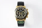 BT Factory Rolex Daytona – Gold & Black Rubber Strap, Premium VSF Watches Replica