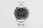 BT Factory Rolex Daytona M126500LN Perfect Edition – Silver Stainless Steel, Black Dial, VSF Watches Chronograph
