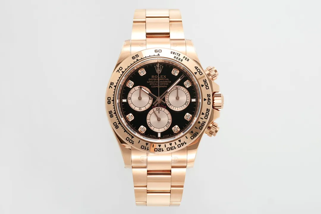 BT Factory Rolex Daytona Rose Gold Black Dial Chronograph Watch – 60th Anniversary Edition by VSF Watches Official
