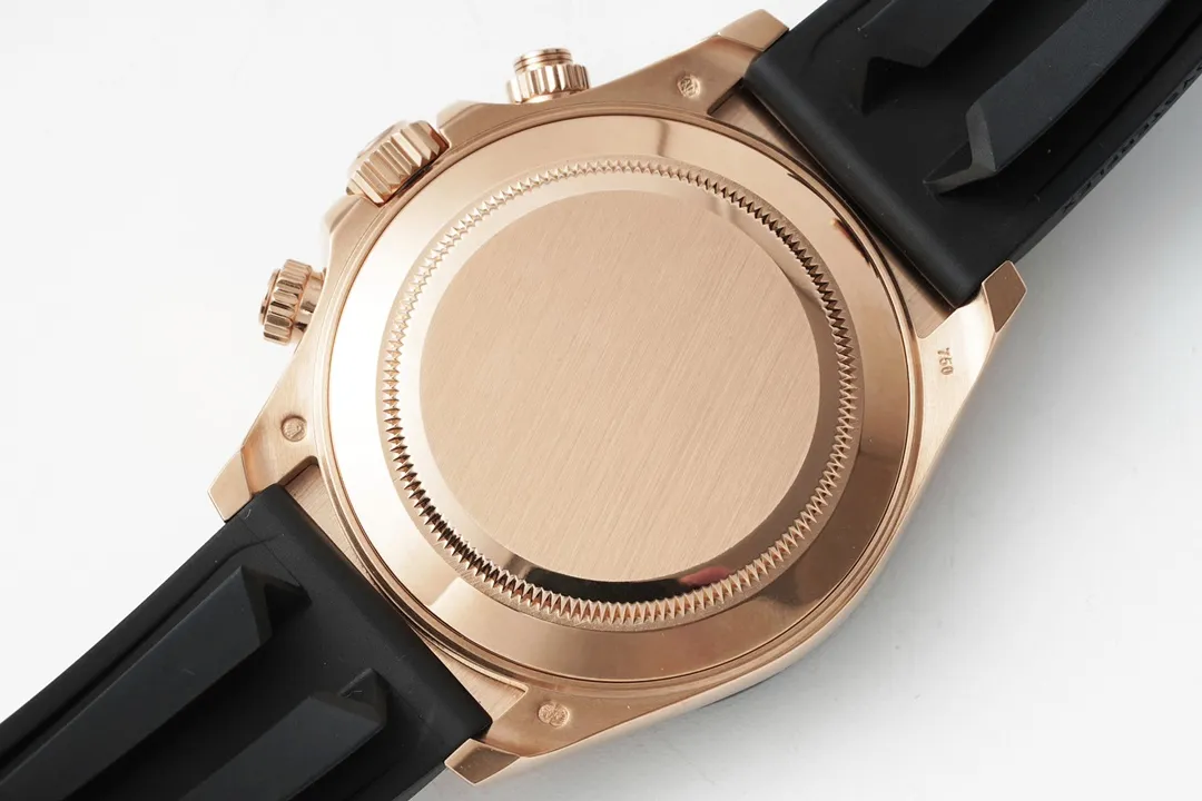 BT Factory Rolex Daytona Rose Gold Black Dial Rubber Strap VSF Luxury Timepiece - 图片 7