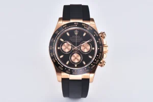 BT Factory Rolex Daytona Watch – Black Dial with Rubber Strap by VSF Watches Brand