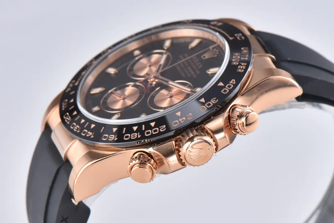 BT Factory Rolex Daytona Watch – Black Dial with Rubber Strap by VSF Watches Brand - 图片 2