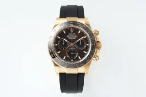 BT Factory Rolex Daytona Watch – Gold with Black Dial and Rubber Strap – Limited Stock VSF Watches Edition