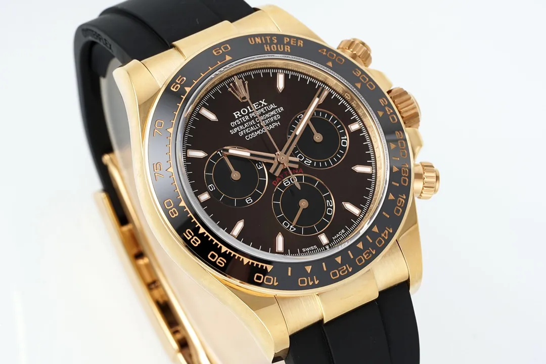BT Factory Rolex Daytona Watch – Gold with Black Dial and Rubber Strap – Limited Stock VSF Watches Edition - 图片 2