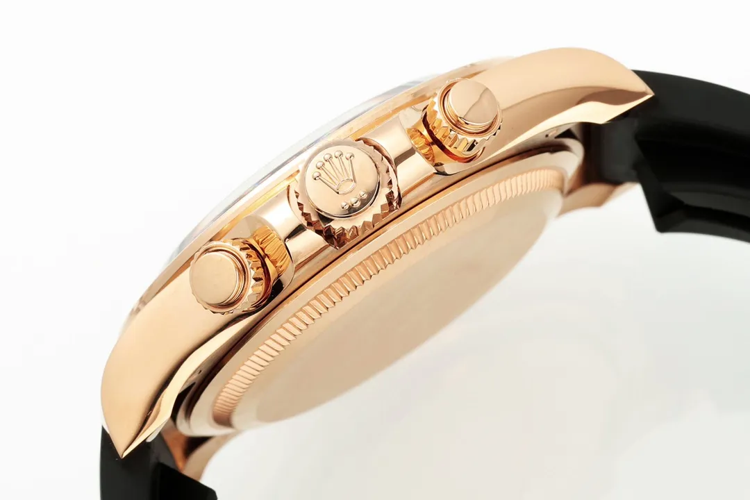 BT Factory Rolex Daytona Watch – Gold with Black Dial and Rubber Strap – Limited Stock VSF Watches Edition - 图片 8