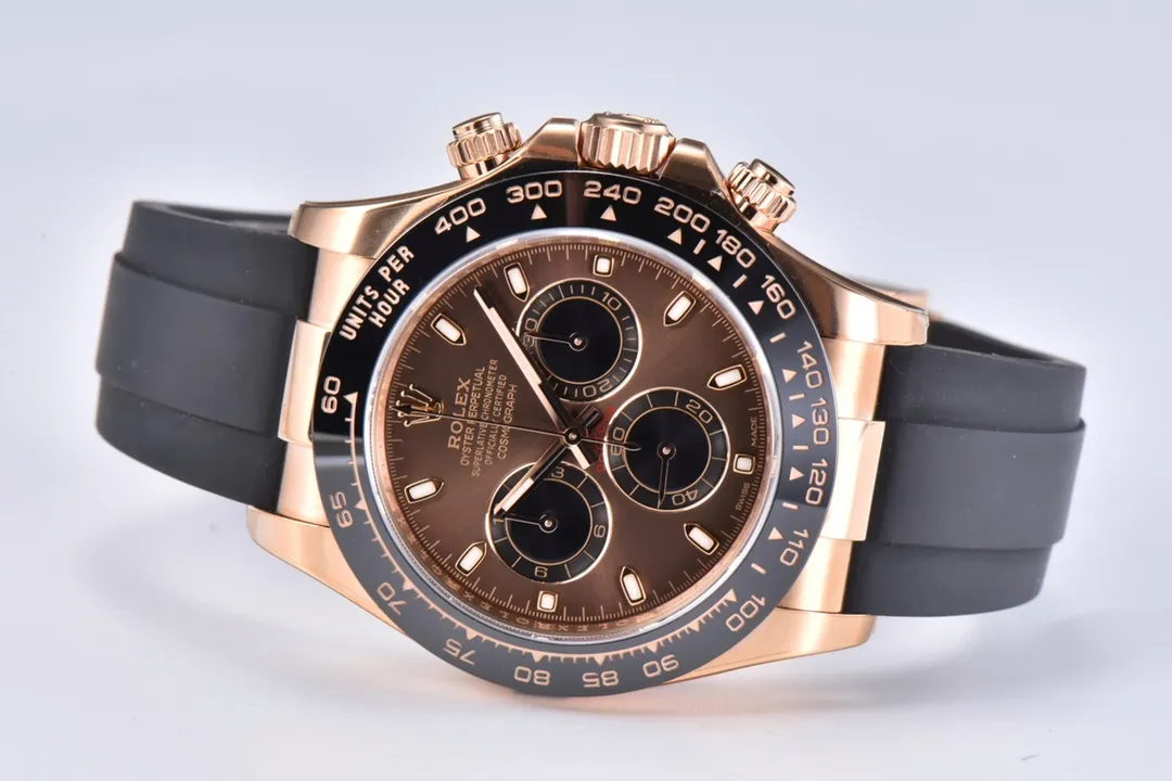 BT Factory Rolex Daytona Watch with Black Rubber Strap, Brown Dial, and Exquisite VSF Watches Craftsmanship - 图片 2
