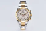BT Factory Rolex Daytona Watch with Moissanite Diamonds – Two-Tone with Mother-of-Pearl Dial by VSF Watches Brand