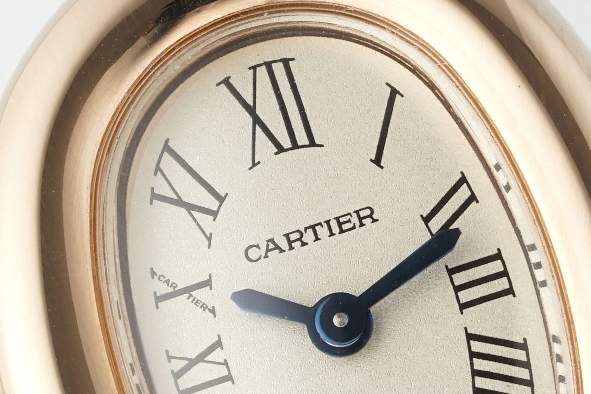 Cartier Baignoire Rose Gold Oval Dial Roman Numerals Women’s Quartz Watch - 图片 2