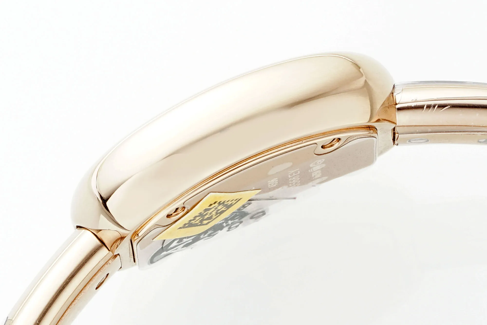 Cartier Baignoire Rose Gold Oval Dial Roman Numerals Women’s Quartz Watch - 图片 4