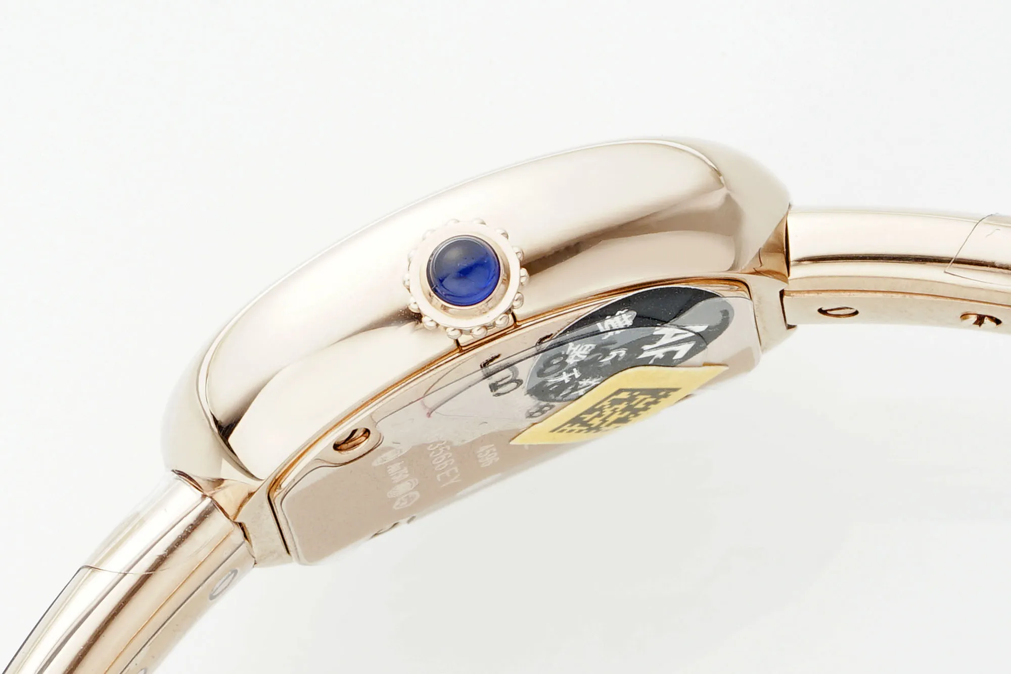 Cartier Baignoire Rose Gold Oval Dial Roman Numerals Women’s Quartz Watch - 图片 5