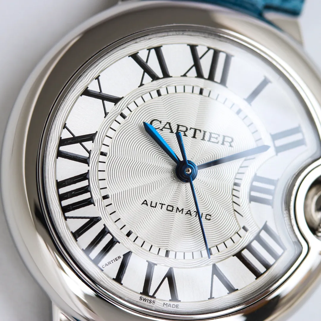 Cartier Ballon Bleu 1450 Blue Leather Replica Watch – Premium Fake Cartier Watch Design - 图片 3