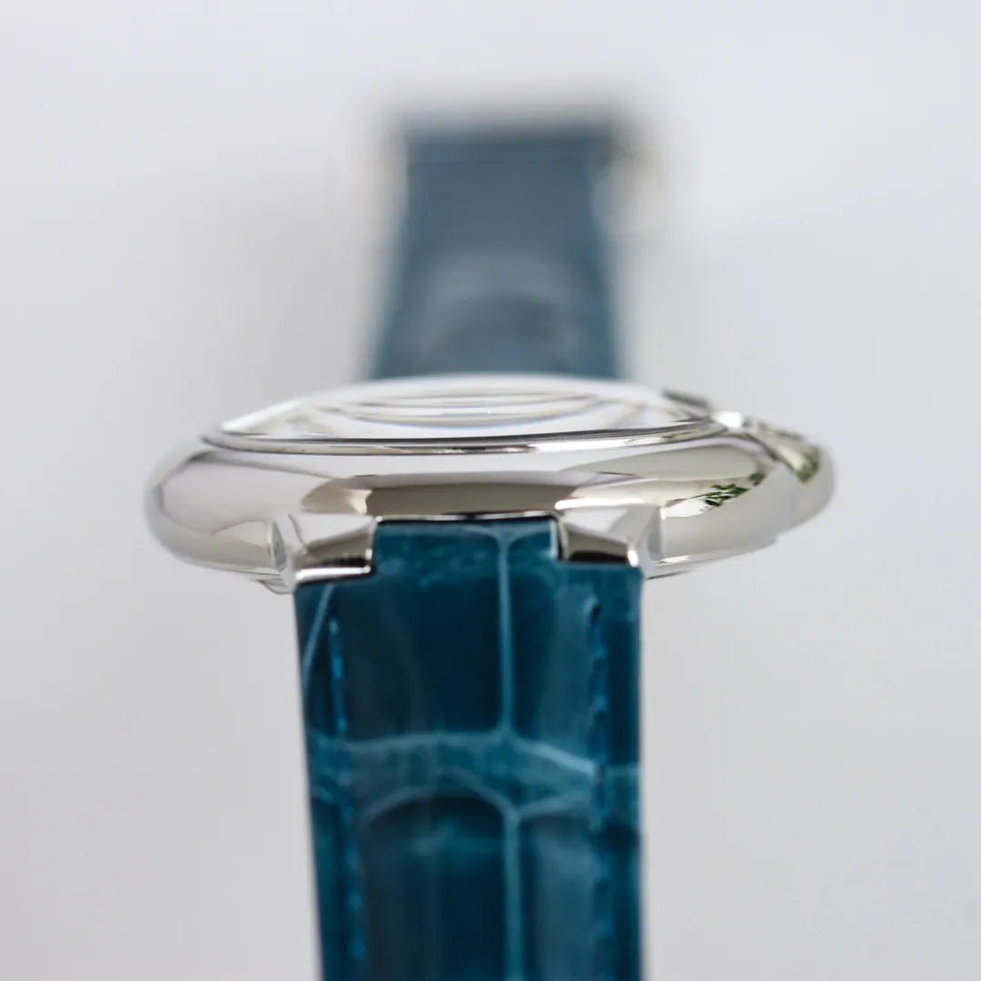Cartier Ballon Bleu 1450 Blue Leather Replica Watch – Premium Fake Cartier Watch Design - 图片 4