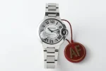 Cartier Ballon Bleu 33mm Silver Replica Watch – Premium Fake Cartier Design