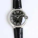 CARTIER Ballon Bleu 40 Black Leather Replica Watch – Premium Fake Cartier Timepiece with Stunning Design