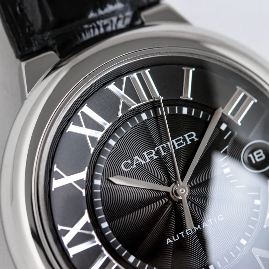 CARTIER Ballon Bleu 40 Black Leather Replica Watch – Premium Fake Cartier Timepiece with Stunning Design - 图片 3