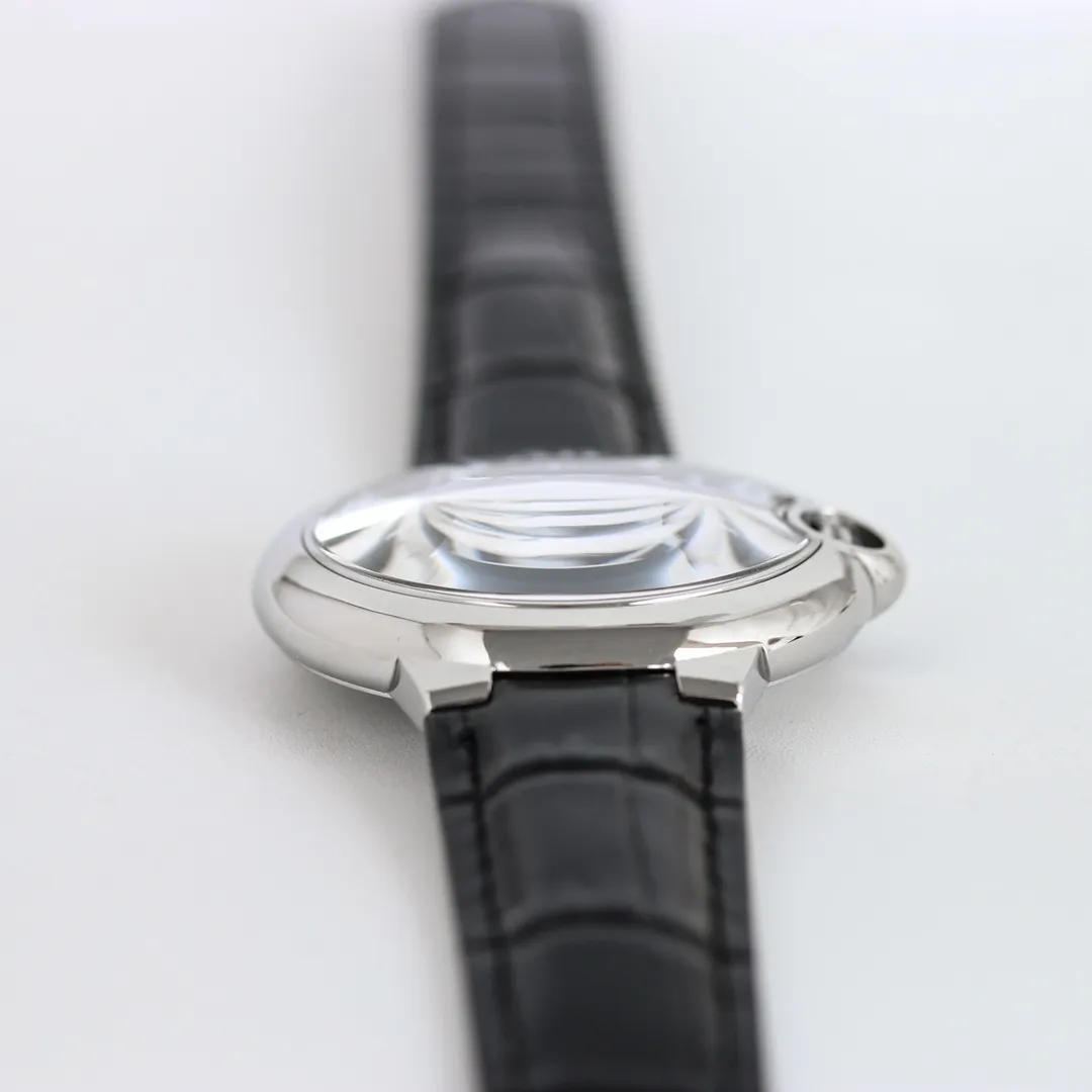 CARTIER Ballon Bleu 40 Black Leather Replica Watch – Premium Fake Cartier Timepiece with Stunning Design - 图片 5