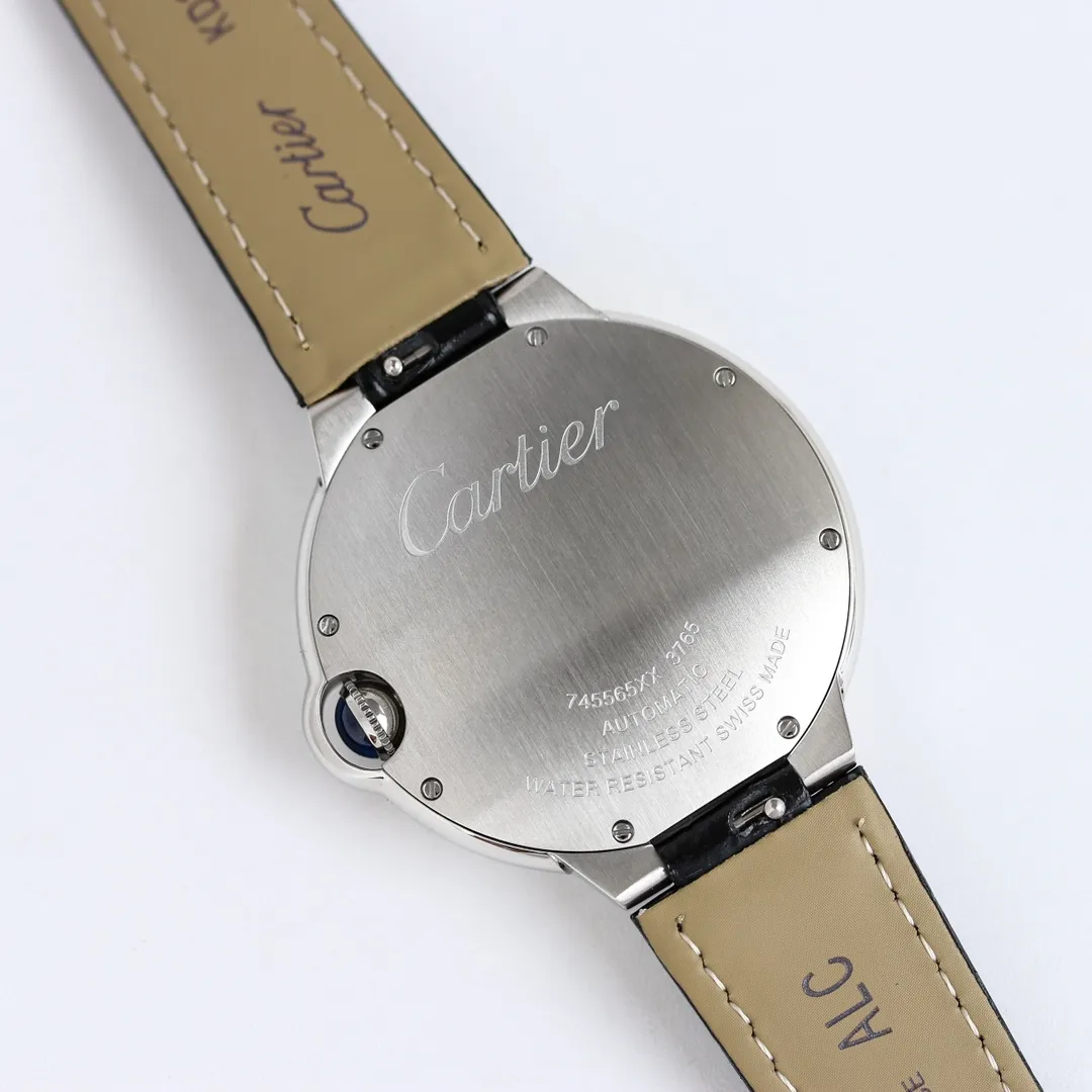 CARTIER Ballon Bleu 40 Black Leather Replica Watch – Premium Fake Cartier Timepiece with Stunning Design - 图片 6