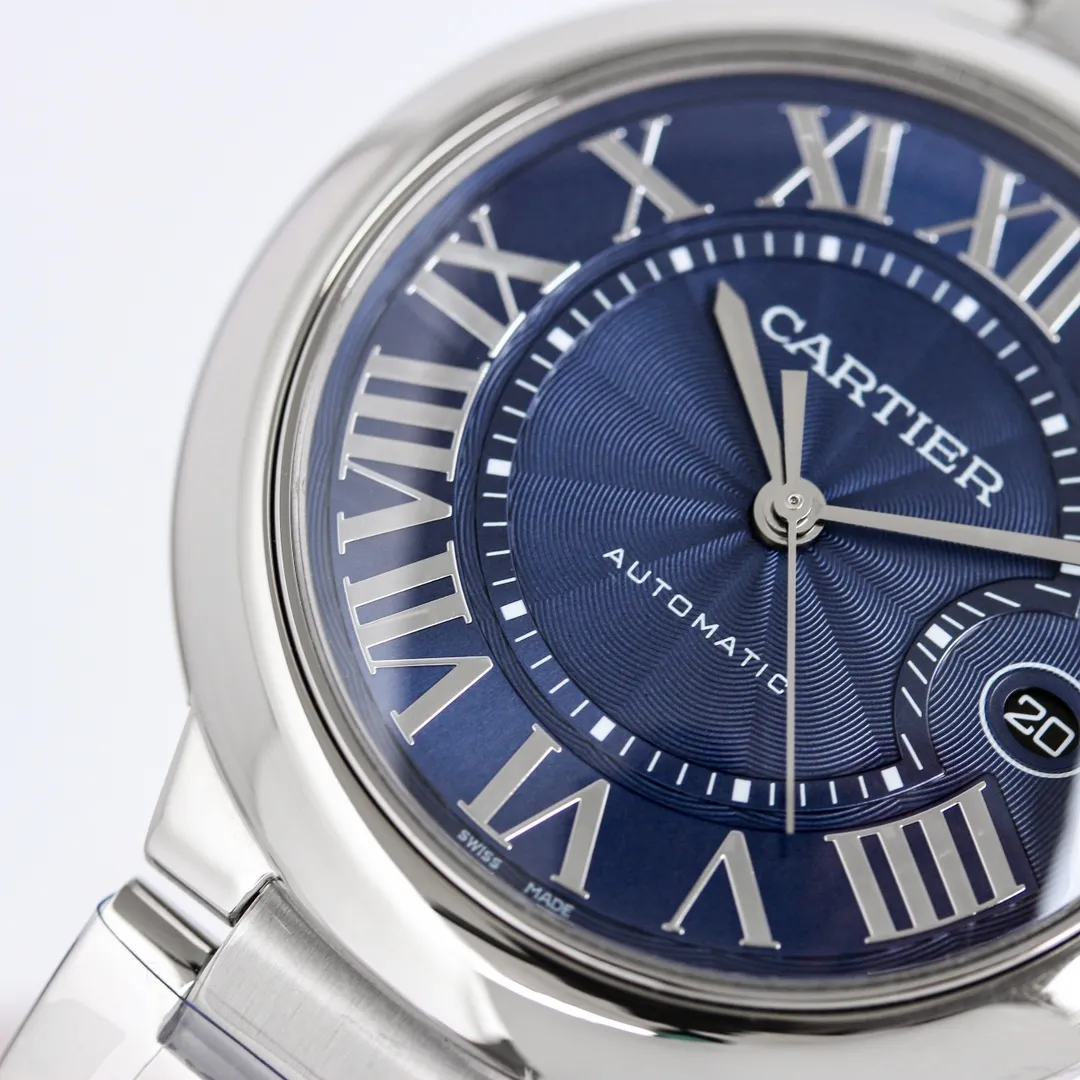 CARTIER Ballon Bleu 40 Steel Blue Dial Replica Watch – High-Quality Fake Cartier Timepiece - 图片 4