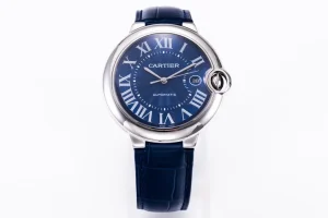 3K Factory Cartier Ballon Bleu 42mm Blue Leather Watch – Top Quality Replica Watch