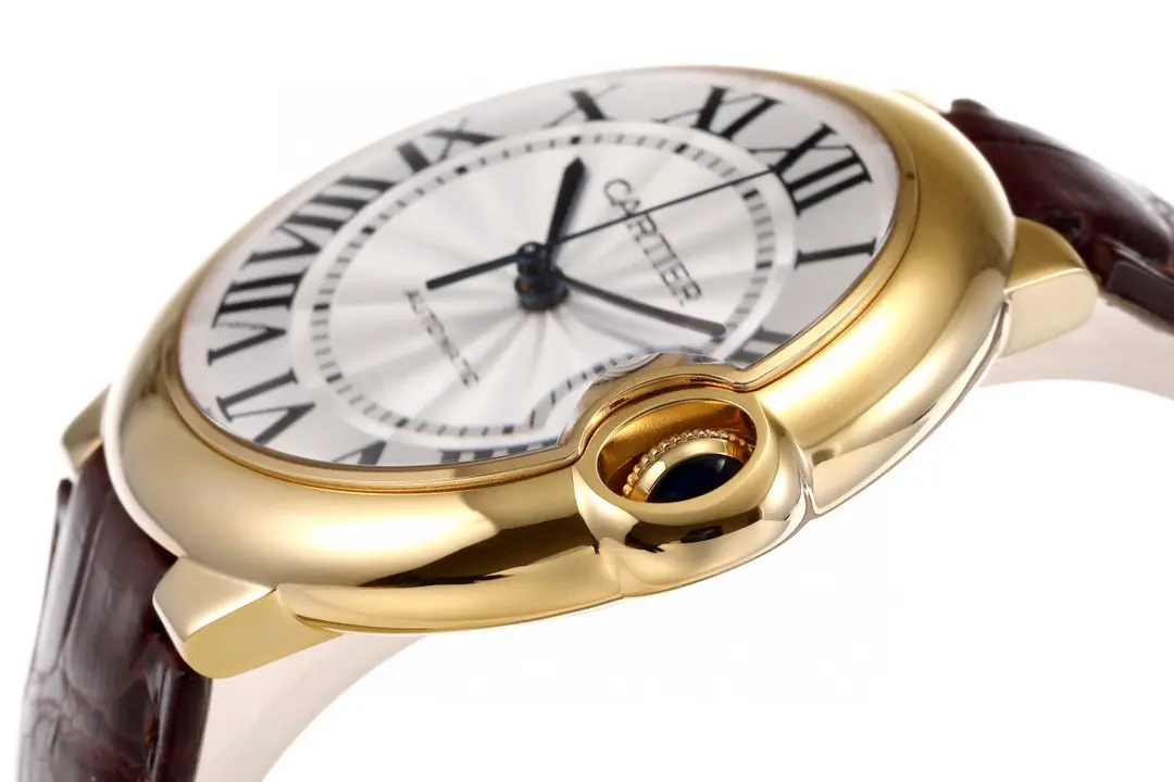 3K Factory Cartier Ballon Bleu 42mm Gold Automatic Brown Leather – Best Replica Watches - 图片 6
