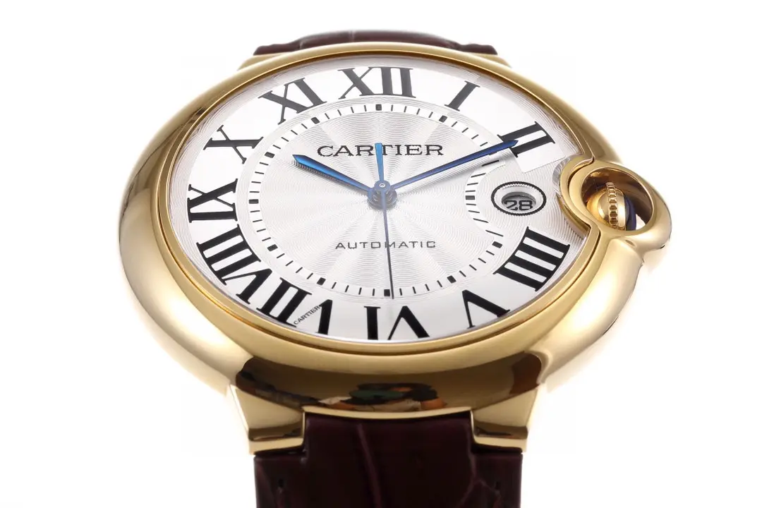 3K Factory Cartier Ballon Bleu 42mm Gold Automatic Brown Leather – Best Replica Watches - 图片 7