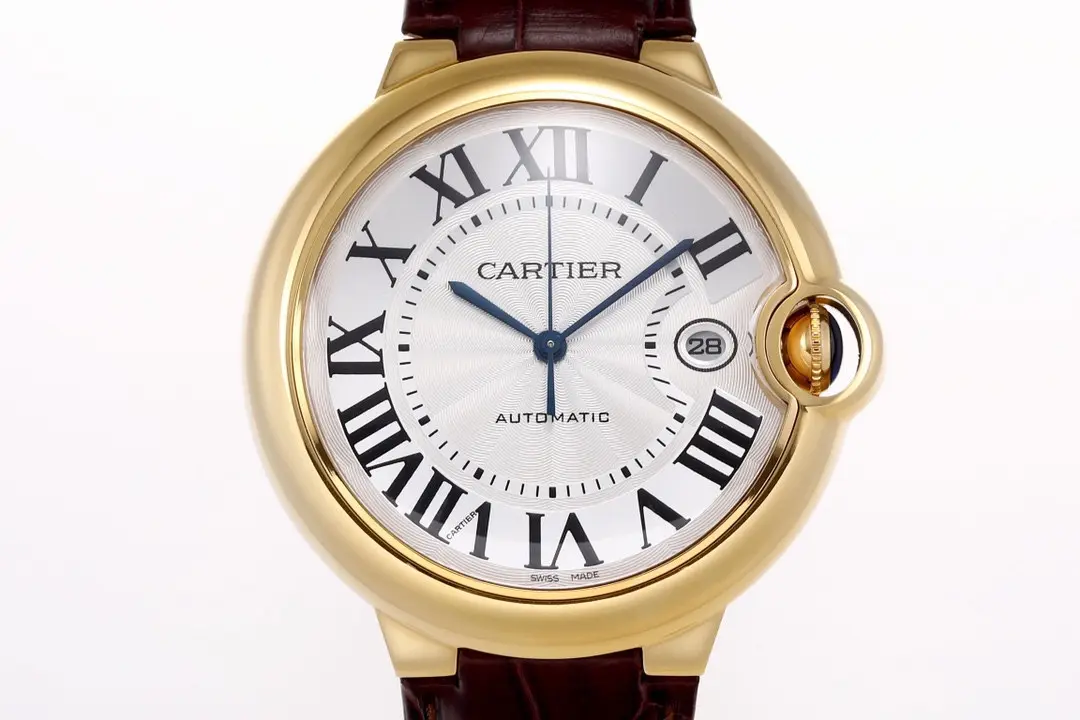 3K Factory Cartier Ballon Bleu 42mm Gold Automatic Brown Leather – Best Replica Watches - 图片 8