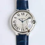Cartier Ballon Bleu Automatic Blue Leather Replica Watch – High-Quality Fake Cartier Timepiece
