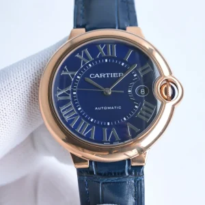 Cartier Ballon Bleu Automatic Blue Rosegold Replica Watch – High-Quality Fake Cartier Timepiece
