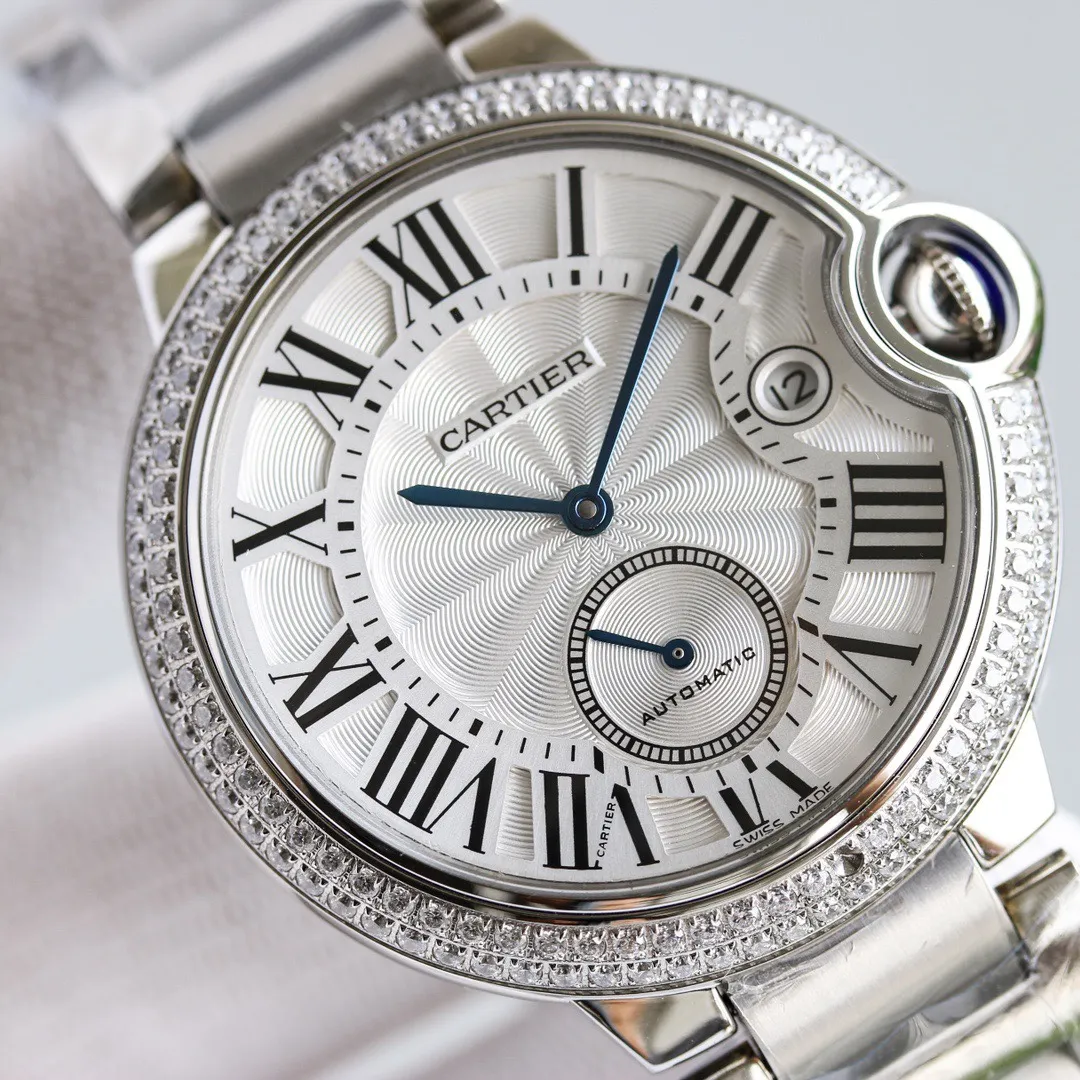 Cartier Ballon Bleu Two Hand Watch Silver – High-Quality Replica Watches & Fake Cartier Collection - 图片 5