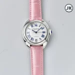 3K Factory Cartier Cle de Cartier Automatic Pink Leather – Best Replica Watches
