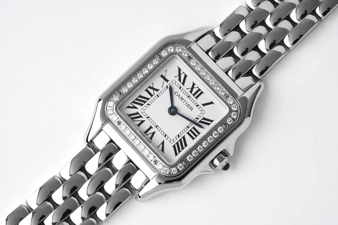 3K Factory Cartier Panthere de Cartier Watch Silver Steel Small 22MM- Top Quality Replica Watch - 图片 9
