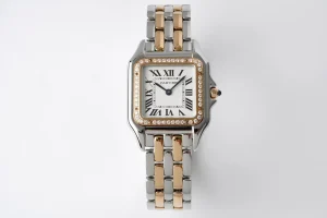 3K Factory Cartier Panthere de Cartier Watch Silver Two Tone Small 22MM- Best Replica Watch