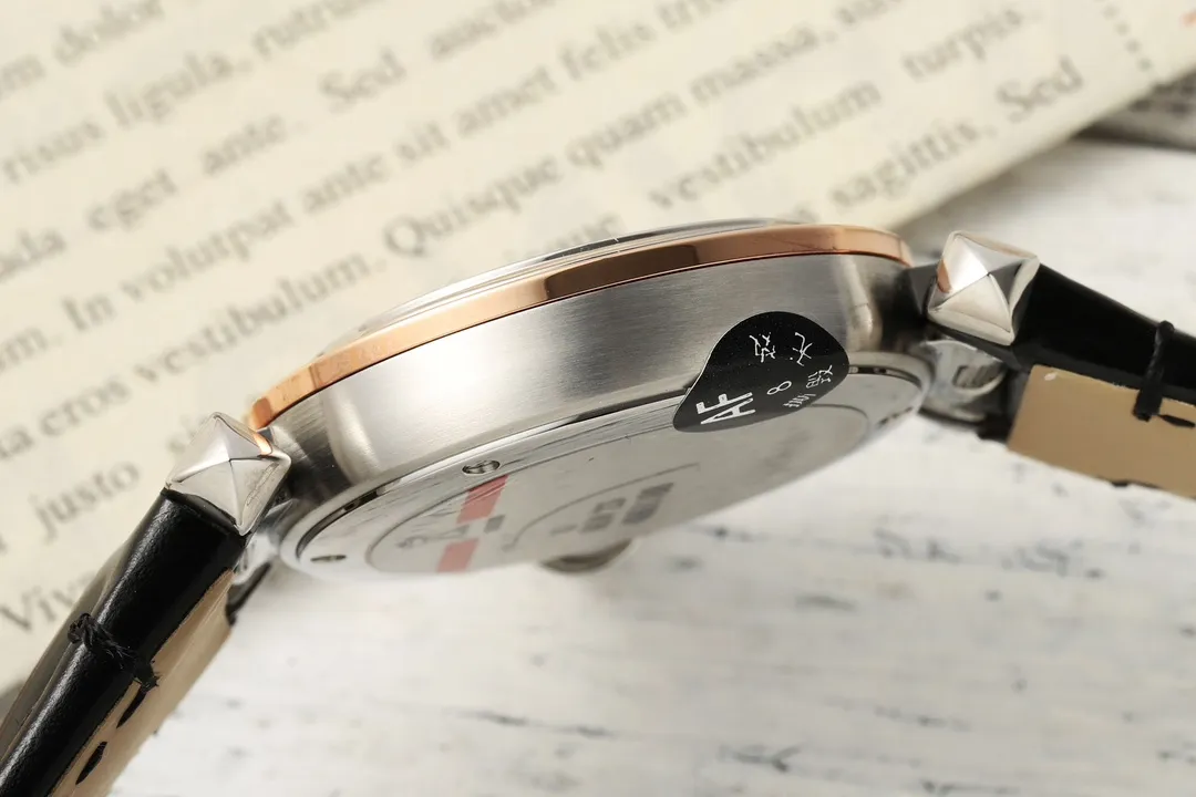 Cartier Pasha AF Edition White Dial Rose Gold and Steel Case Black Leather Strap Automatic Women’s Watch - 图片 6