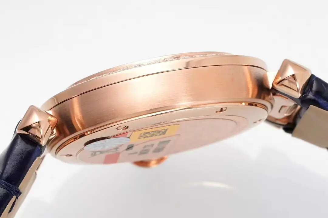3K Factory Cartier Pasha de Cartier 30mm Rose Gold Blue Leather – Top Quality Replica Watch - 图片 9
