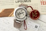 Cartier Pasha de Cartier Silver Case White Dial Blue Hands Beige Alligator Leather Strap Luxury Women’s Watch